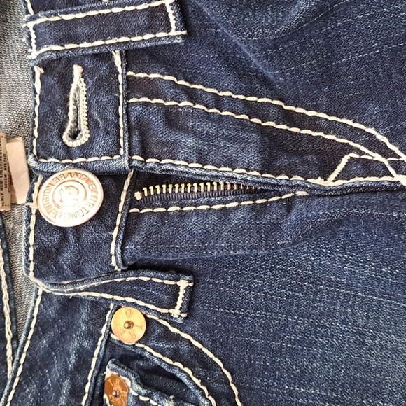 TRUE RELIGION Flare leg blue denim jeans, Size 30 - Picture 5 of 5